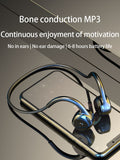 Wireless Earphone Bone Conduction Bluetooth Stereo Waterproof Earphone Audio Mp3 with Music Microphone