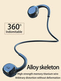 Wireless Earphone Bone Conduction Bluetooth Stereo Waterproof Earphone Audio Mp3 with Music Microphone