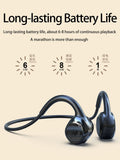 Wireless Earphone Bone Conduction Bluetooth Stereo Waterproof Earphone Audio Mp3 with Music Microphone