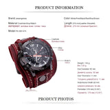 Jessingshow Men Watch Luxury Wristwatch Quartz Wristwatches Fashion Blue Glass Punk Style