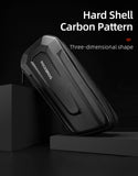 ROCKBROS Hard Shell Bicycle Bag MTB Road Bike Bag Carbon Pattern Waterproof Top Tube Bag Cycling Saddle Bag 1.5L High Capacity