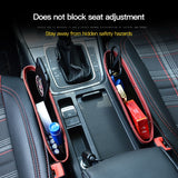 Seat Gap PU Case Storage Bag Car Organizer Artificial Leather Car Seats Gap Bag Car Accessories High Quality Storage Bag