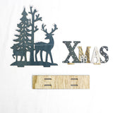 Natural Xmas Elk Wood Craft Christmas Tree Ornament Noel Christmas Decoration for Home Wooden