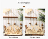 Natural Xmas Elk Wood Craft Christmas Tree Ornament Noel Christmas Decoration for Home Wooden