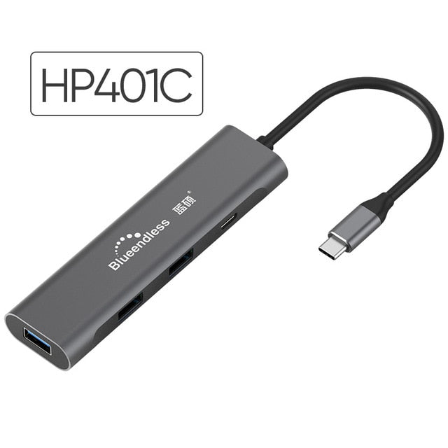 Type C hub to Multi USB 3.0 HDMI VGA Adapter Dock  Accessories USB C Type C 3.1 Splitter for MacBook Pro Laptop docking station