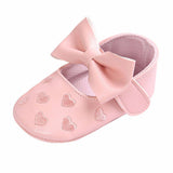 Baby PU Leather Baby Boy Girl Baby Moccasins Moccs Shoes Bow Fringe Soft Soled Non-slip Footwear Crib Shoes