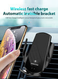 Wireless Charger with Magnetic USB Infrared Sensor and Phone Holder for Samsung S20 S10 iPhone 12 Pro Max 11 XS XR