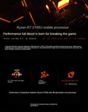 RAM 20GB 1TB SSD Ultrabook Metal Computer with 2.4G/5.0G Bluetooth Ryzen R7 2700U gaming laptop R5