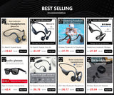 Wireless Earphone Bone Conduction Bluetooth Stereo Waterproof Earphone Audio Mp3 with Music Microphone
