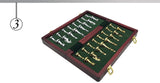 Metal Glossy Golden And Silver Chess Pieces Solid Wooden Folding Chess Board High Grade Professional Chess Games Set