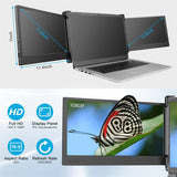 Portable Monitor for Laptop PS4 Game Triple Monitors 1920x1080 IPS 11.6in Type C Mini Monitors PC Display for Xbox Switch