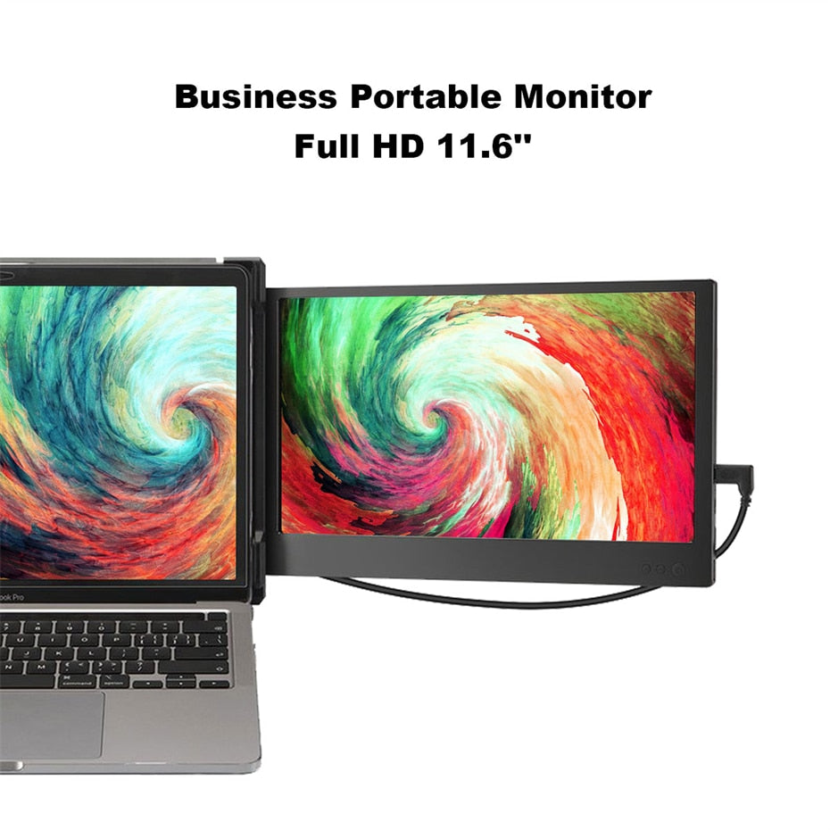 Portable Monitor for Laptop PS4 Game Triple Monitors 1920x1080 IPS 11.6in Type C Mini Monitors PC Display for Xbox Switch