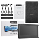 Portable Monitor for Laptop PS4 Game Triple Monitors 1920x1080 IPS 11.6in Type C Mini Monitors PC Display for Xbox Switch